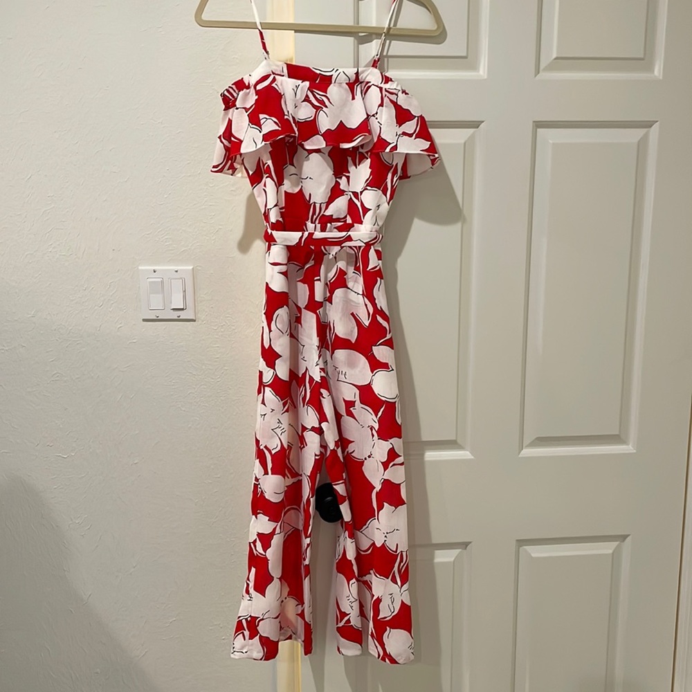 Off the shoulder jump suit
